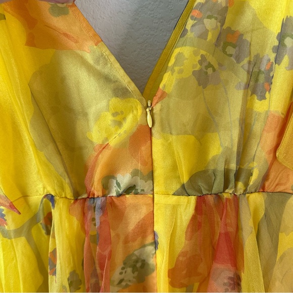 STAUD Dandelion Dress in California Poppy Goldie SZ US 14 - Picture 9 of 11